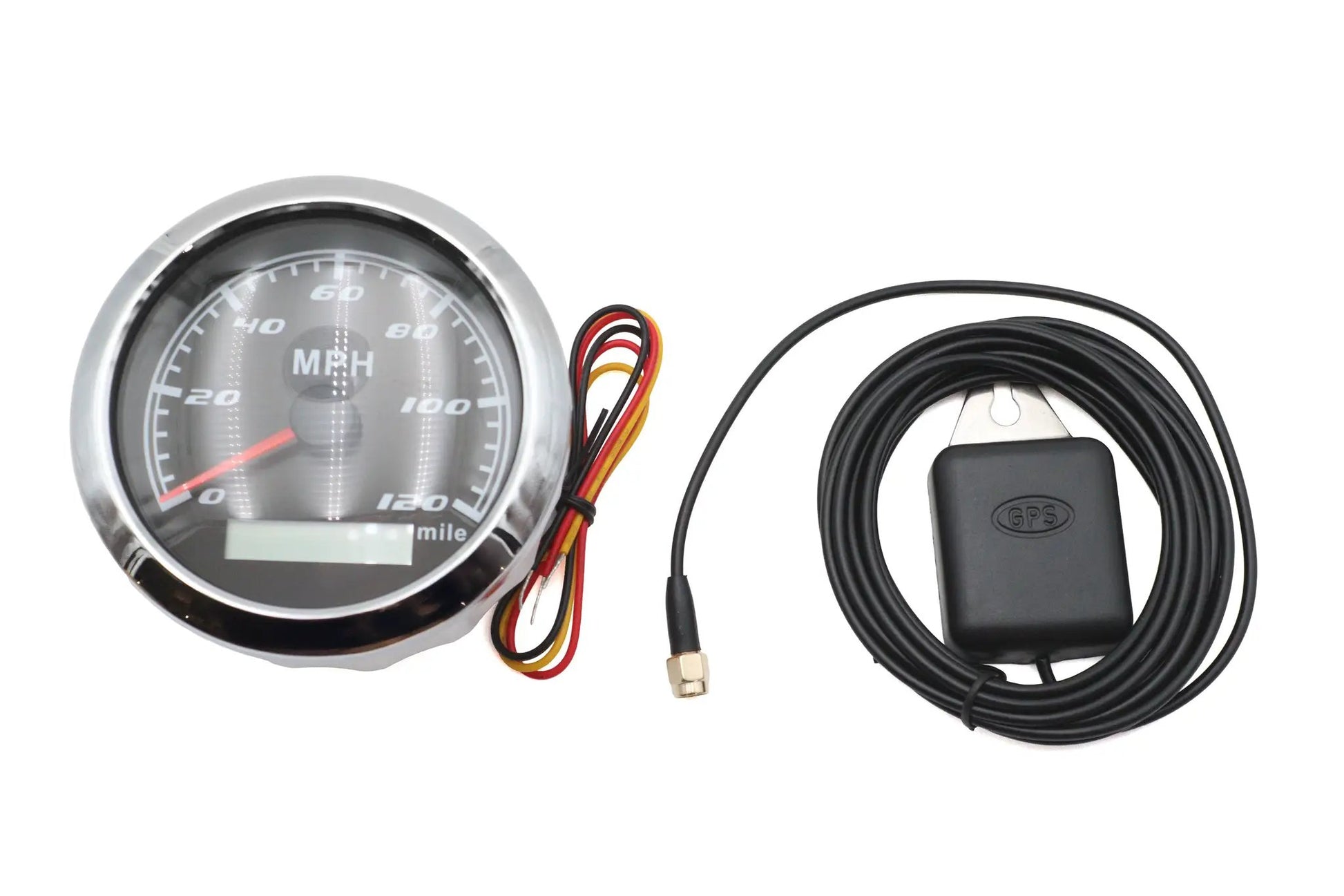 V-Twin 85mm GPS Speedometer Black with Nylon Nut Body - Part No. 83139C by V-Twin
