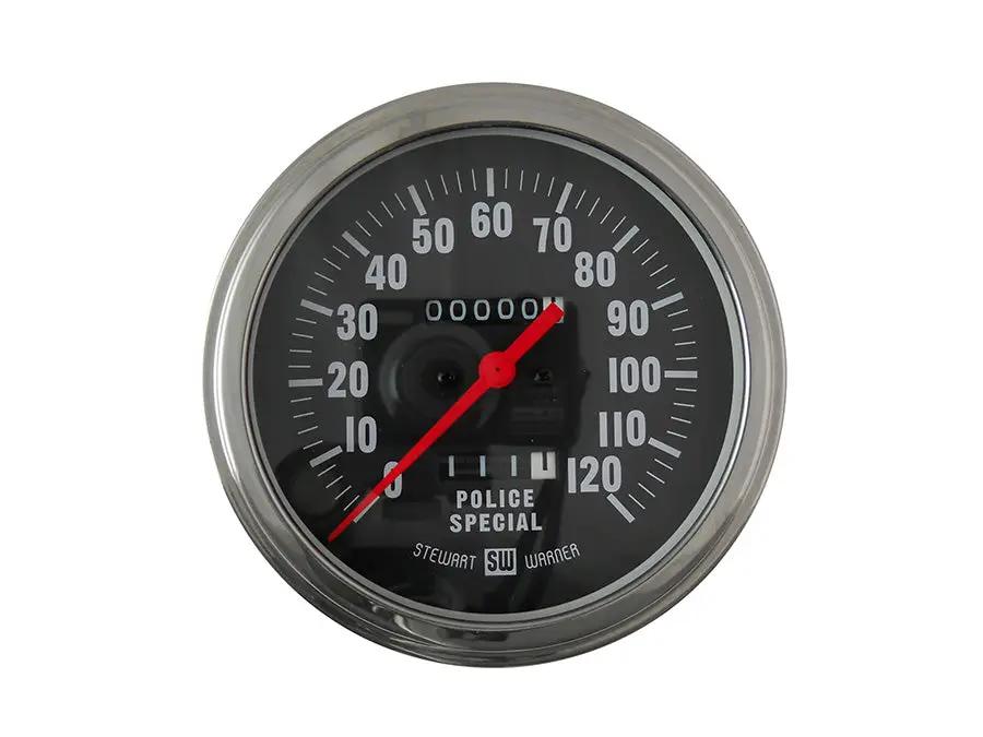 V-Twin Police Special 1:1 Speedometer for Harley Davidson FL Models - Part #90115A by V-Twin