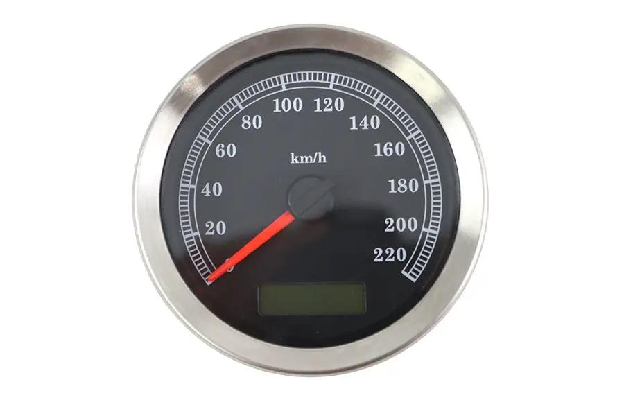 V-Twin 4 Inch Electronic Speedometer Assembly for Harley Davidson FXD and XL Models by V-Twin