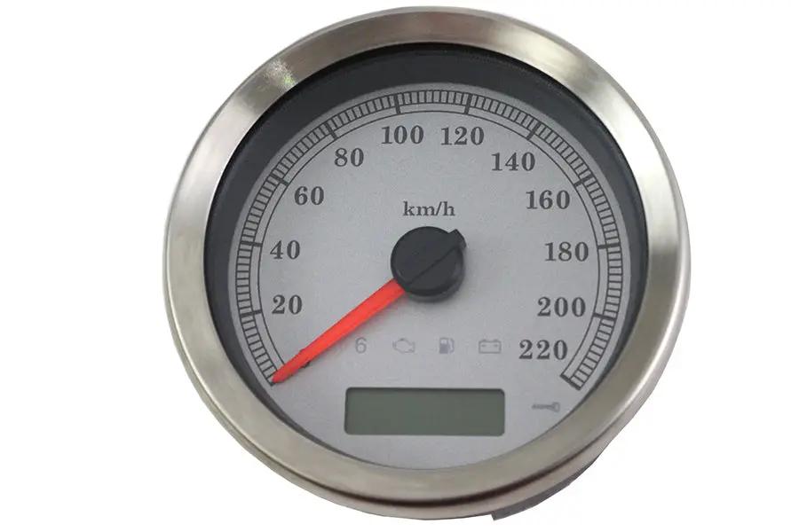 V-Twin 83101S 4 Inch Electronic Speedometer Assembly for Harley Davidson FXD & XL Models by V-Twin