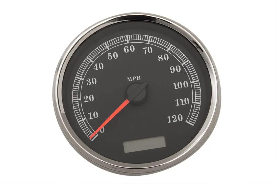 V-Twin 83104B 5 Inch Electronic Speedometer Assembly for Harley Davidson FXD & FLST Models by V-Twin