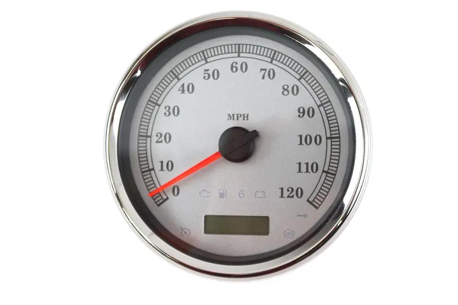V-Twin 83104S 5 Inch Electronic Speedometer Assembly for Harley Davidson FXD and FLST Models by V-Twin