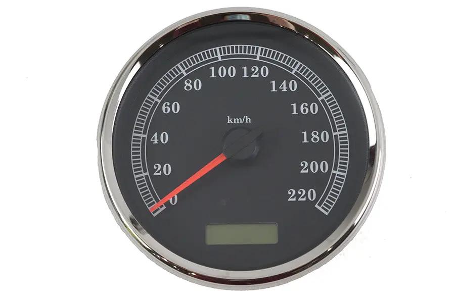 V-Twin 83105B 5-Inch Electronic Speedometer Assembly Black for Harley Davidson FXD & FLST Models by V-Twin