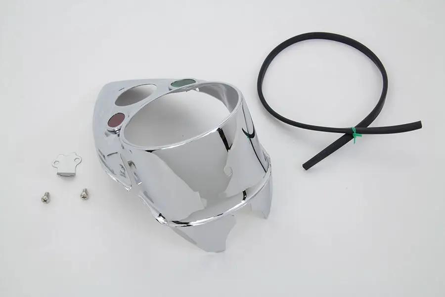 V-Twin Chrome Cateye Dash Panel for Harley Davidson EL & FL 1939-1946 by V-Twin