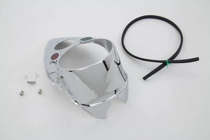 V-Twin Chrome Cateye Dash Panel for Harley Davidson EL & FL 1939-1946 by V-Twin