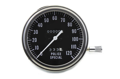 V-Twin Police Special Speedometer with 2:1 Ratio for Harley Davidson FL Models by V-Twin