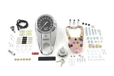 V-Twin Chrome 2 Light Dash Cover Kit 2240:60 for Harley Davidson FXST (1985-1994) by V-Twin