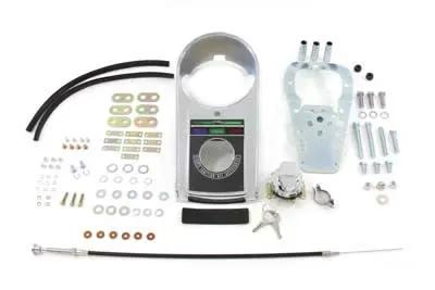 V-Twin Chrome Cast Dash Cover Kit for Harley Davidson FLH (1968-1977) Part #90064S8 by V-Twin