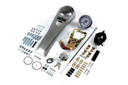 V-Twin Long Rider Style Dash Kit with 2:1 Speedometer for Harley Davidson FL Models by V-Twin