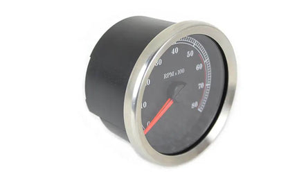 V-Twin 83114B 4 Inch Black Electronic Tachometer for Harley Davidson FLHT Models by V-Twin