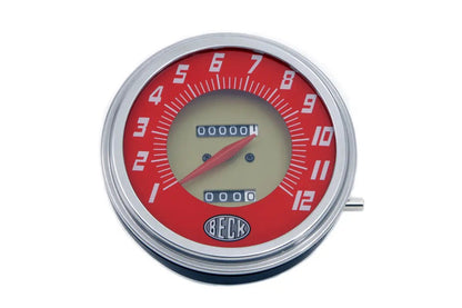 V-Twin Replica Speedometer with 2:1 Ratio for Harley Davidson FL 1955 - 4-1/4 inch Lens by V-Twin