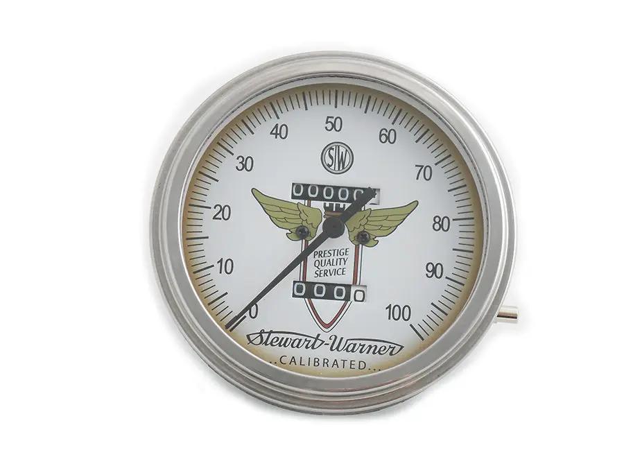 V-Twin Police Special 1:1 Speedometer with 3-7/8 Inch Face Diameter for Harley Davidson FL Models by V-Twin
