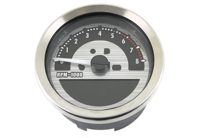 AEE 4 Inch Dakota Style Speedometer and Tachometer with Silver Finish for Harley Davidson FLT by AEE