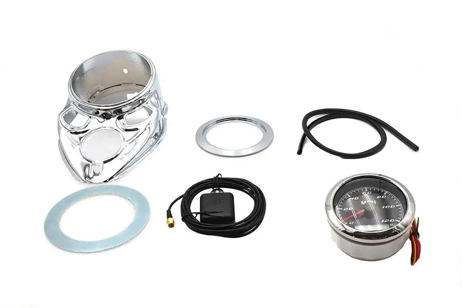 V-Twin 85mm GPS Speedometer Kit for Harley Davidson EL, UL, WL 1936-1938 by V-Twin