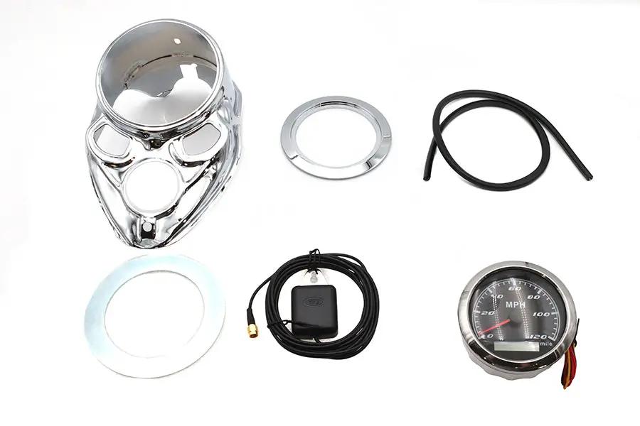 V-Twin 85mm GPS Speedometer Kit for Harley Davidson EL, UL, WL 1936-1938 by V-Twin