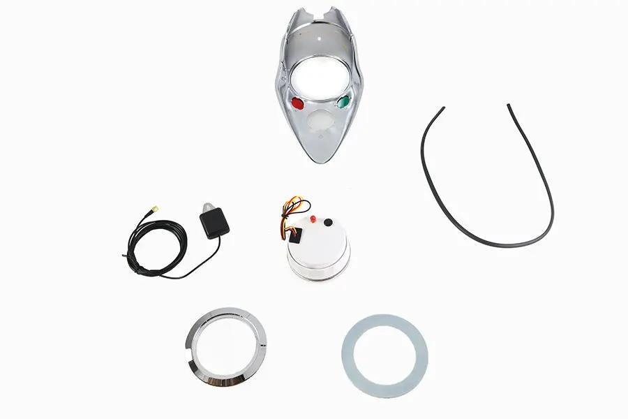 V-Twin 85mm GPS Speedometer Kit for Harley Davidson FL and W Models by V-Twin