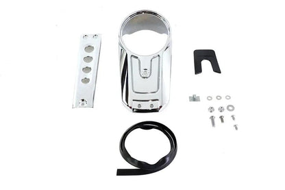 V-Twin Chrome Dash Panel Kit for Harley Davidson FLDE and FLHC Models by V-Twin