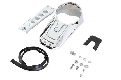 V-Twin Chrome Dash Panel Kit for Harley Davidson FLDE and FLHC Models by V-Twin