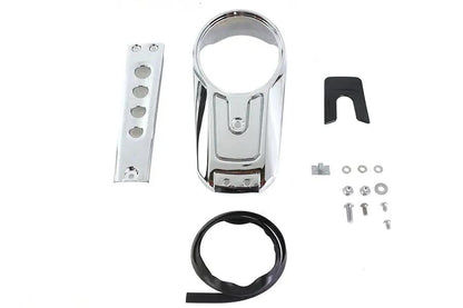 V-Twin Chrome Dash Panel Kit for Harley Davidson FLDE and FLHC Models by V-Twin