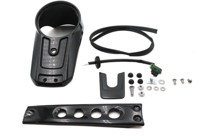 V-Twin Dash Panel Kit Black for Harley Davidson FLDE and FLHC Models Part 78881B by V-Twin