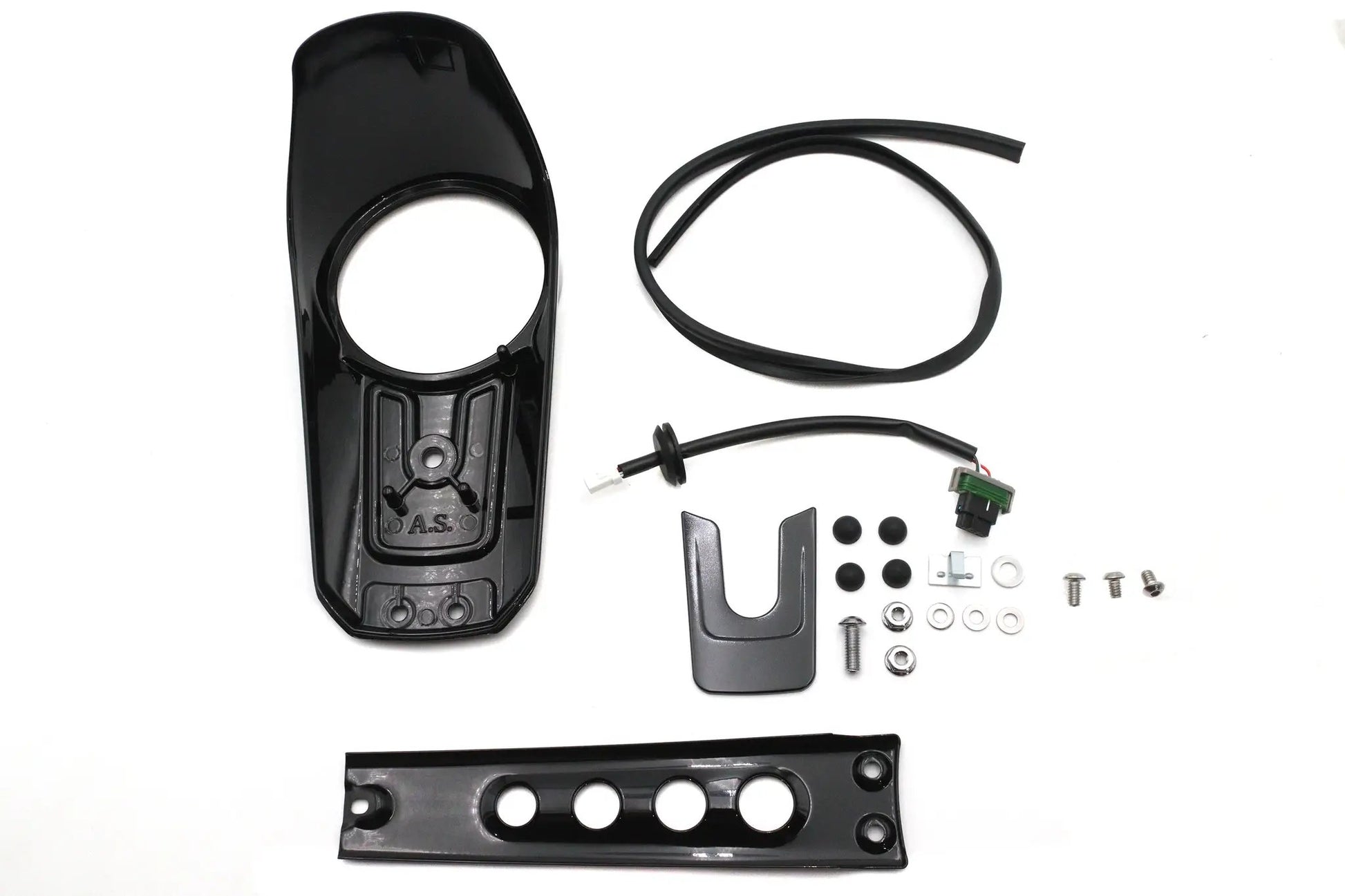 V-Twin Dash Panel Kit Black for Harley Davidson FLDE and FLHC Models Part 78881B by V-Twin