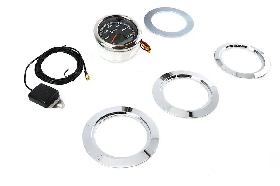 V-Twin 85mm GPS Speedometer Kit for Harley Davidson FL Models by V-Twin