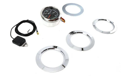 V-Twin 85mm GPS Speedometer Kit for Harley Davidson FL Models by V-Twin