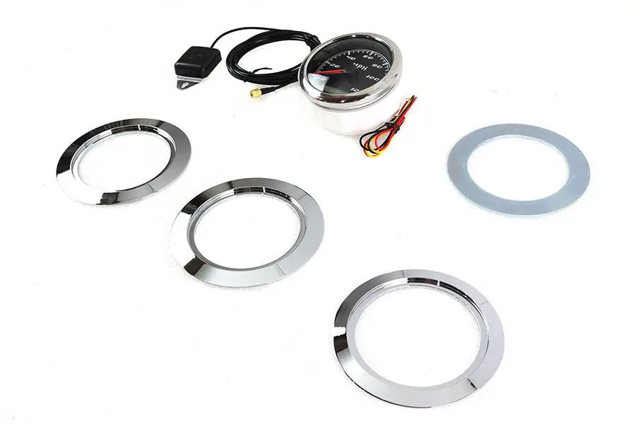 V-Twin 85mm GPS Speedometer Kit for Harley Davidson FL Models by V-Twin