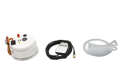 V-Twin 85mm GPS Speedometer Kit with Chrome Handlebar Riser Mount for Harley Davidson XL and FL Models by V-Twin