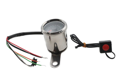 Ultima 57-337 48mm Electronic Speedometer with Black Face for Harley Davidson by Ultima