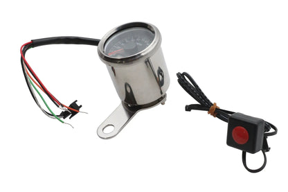 Ultima 57-337 48mm Electronic Speedometer with Black Face for Harley Davidson by Ultima
