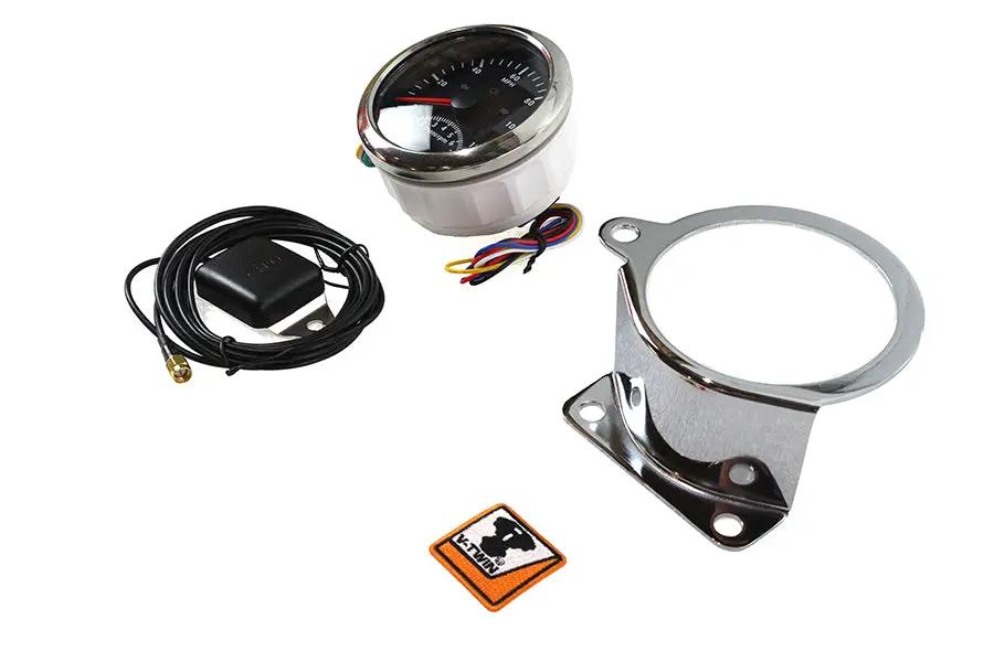 V-Twin 85mm Tachometer and Speedometer Gauge Kit for Harley Davidson FL (1960-1969) by V-Twin