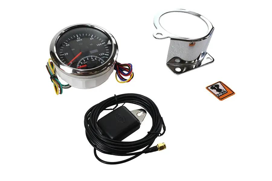 V-Twin 85mm Tachometer and Speedometer Gauge Kit for Harley Davidson FL (1960-1969) by V-Twin