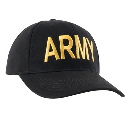 Rothco Army Supreme Low Profile Cap Black – Comfortable & Durable Military Style Hat