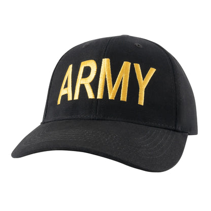 Rothco Army Supreme Low Profile Cap Black – Comfortable & Durable Military Style Hat