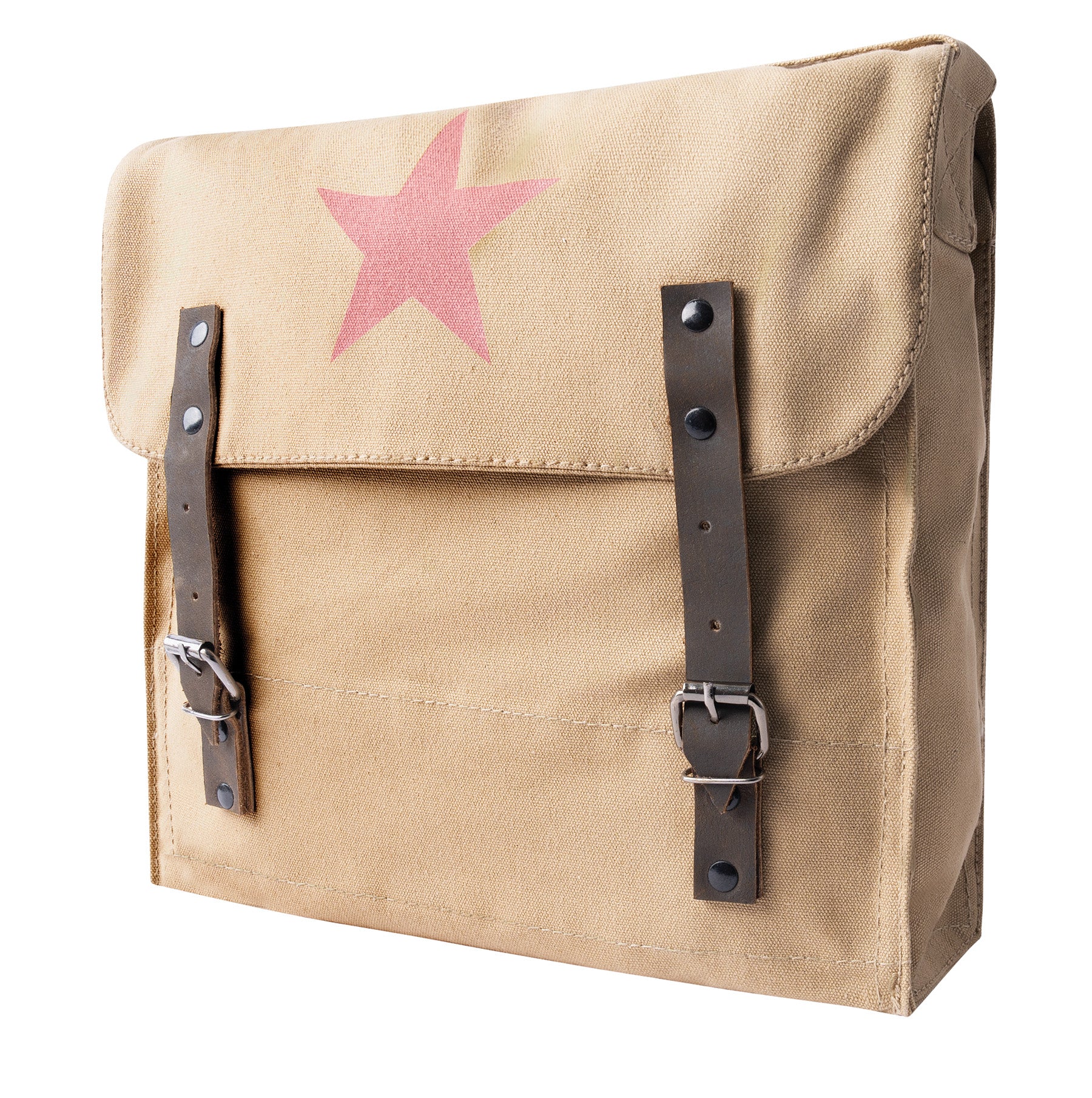 Rothco Canvas Classic Bag with Medic Star in Khaki – Durable 12.5-inch x 11-inch Messenger Bag with Adjustable Shoulder Strap