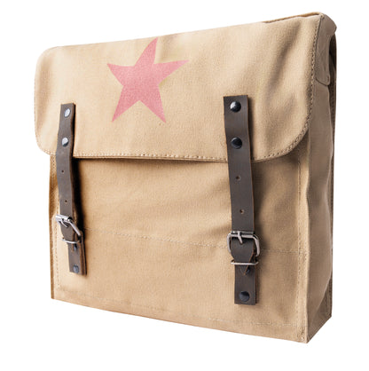 Rothco Canvas Classic Bag with Medic Star in Khaki – Durable 12.5-inch x 11-inch Messenger Bag with Adjustable Shoulder Strap