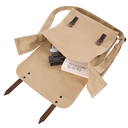 Rothco Canvas Classic Bag with Medic Star in Khaki – Durable 12.5-inch x 11-inch Messenger Bag with Adjustable Shoulder Strap