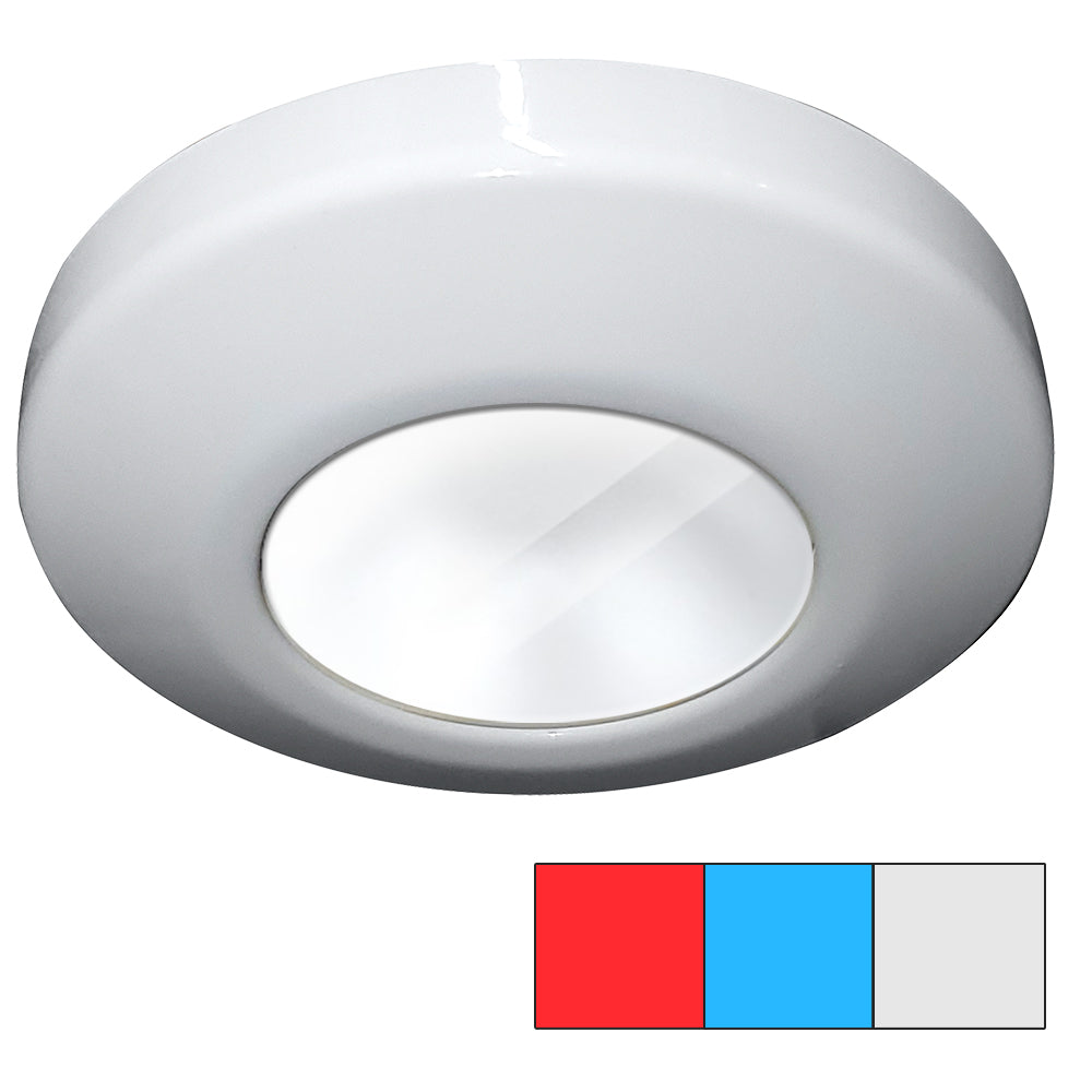 i2Systems Profile P1120 Tri-Light Surface Light - Red, White & Blue Marine LED Fixture