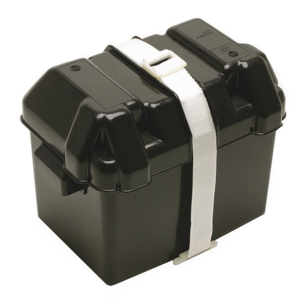 BoatBuckle Battery Box Tie-Down F05351 - Durable Nylon Webbing with Steel Buckle for Secure Battery and Gas Tank Mounting