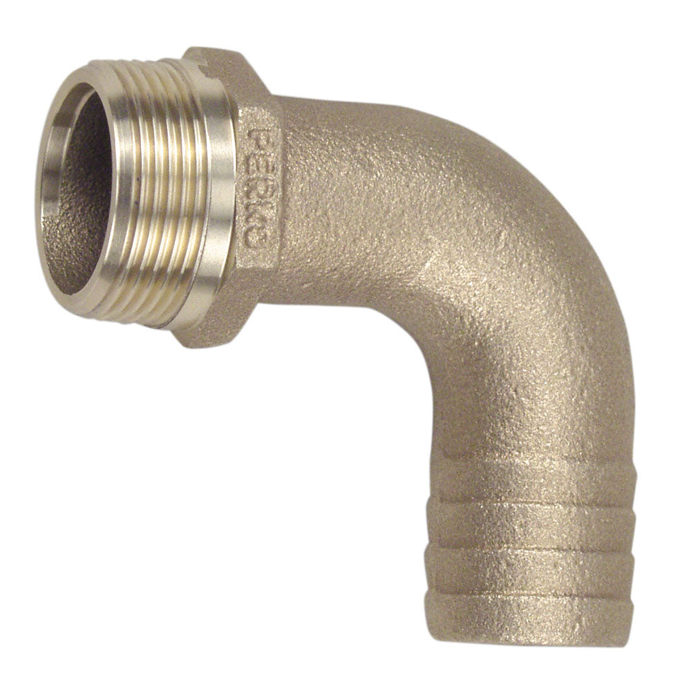 Perko 1-1/2 Inch Pipe to Hose Adapter 90 Degree Bronze - Model 0063DP8PLB