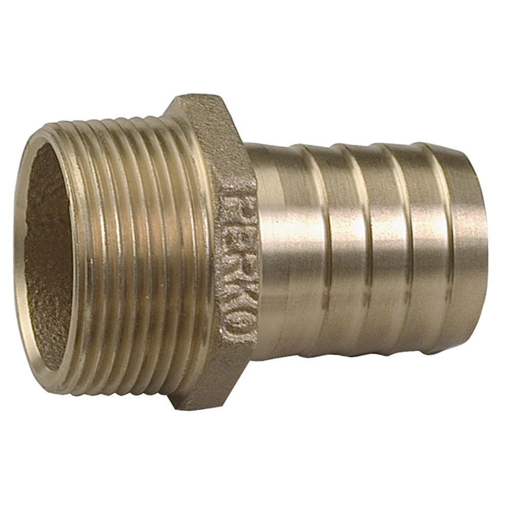 Perko 3/4 inch Pipe to Hose Adapter Straight Bronze - Made in USA