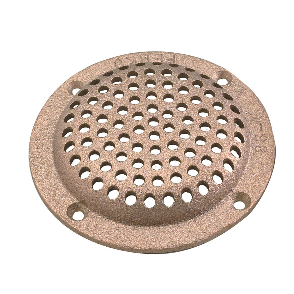 Perko 6-Inch Round Bronze Strainer with Drilled Holes - Model 0086006PLB