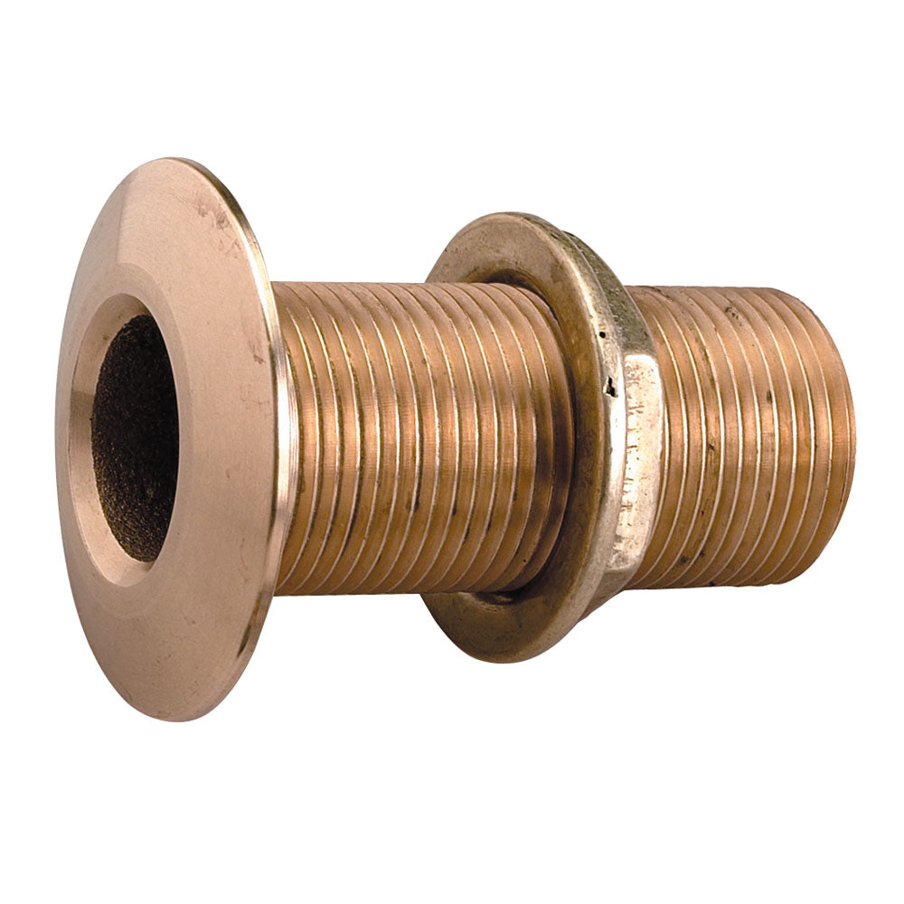 Perko 3/4 inch Thru-Hull Fitting with Pipe Thread in Bronze – Made in the USA