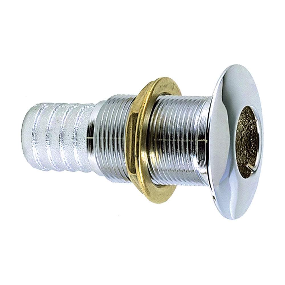 Perko 5/8 inch Thru-Hull Fitting with Chrome Plated Bronze, Model 0350004DPC