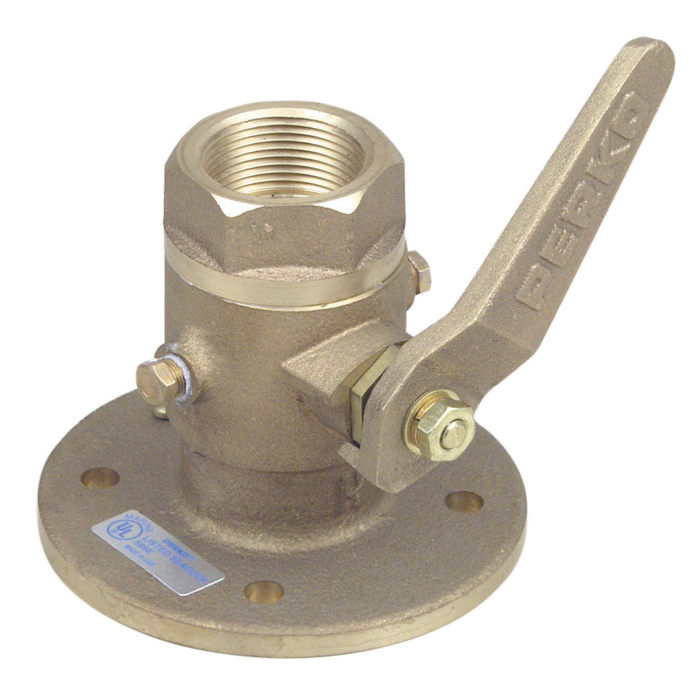 Perko 1-Inch Bronze Seacock Ball Valve with Long Thru-Hull Application - Part 0805006PLB