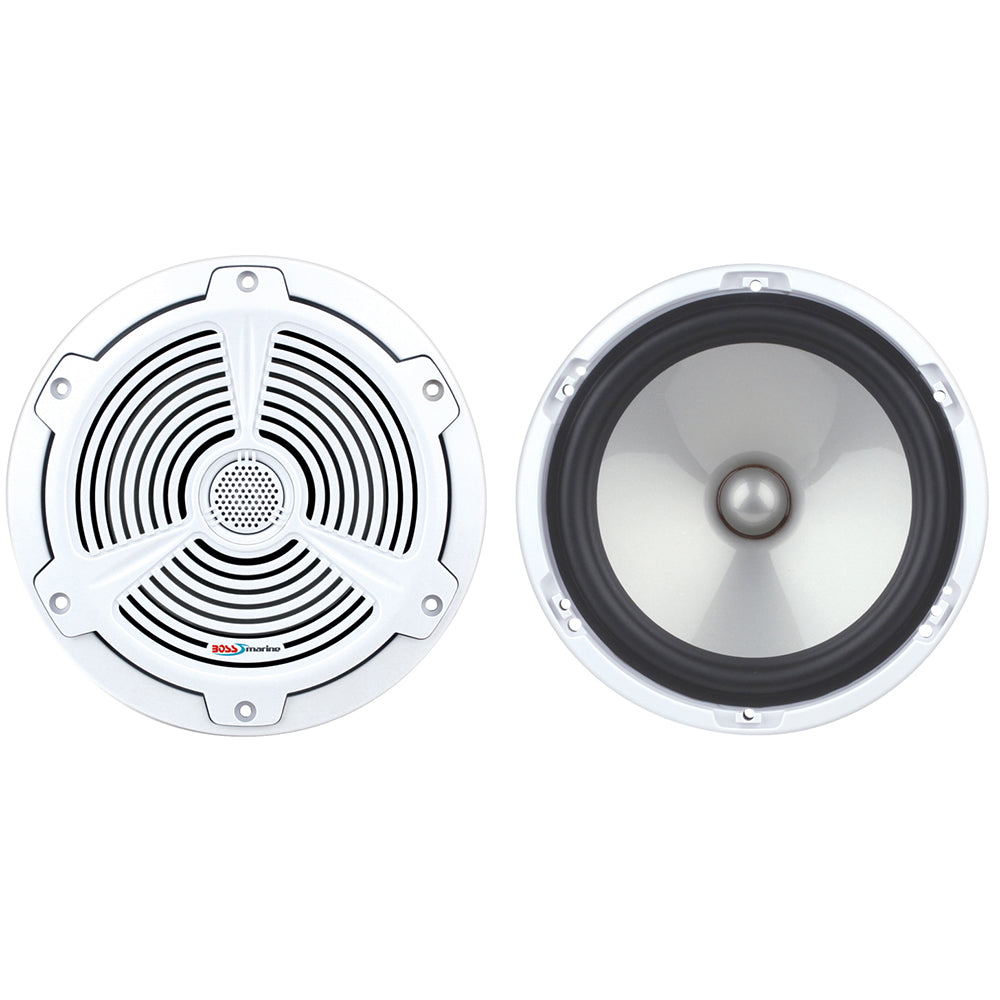 Boss Audio MR652C 6.5-inch Marine Speakers - White, 350W Power Handling