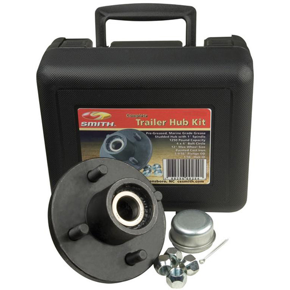 C.E. Smith Trailer Hub Kit with 1-1/16 Inch Studs – 4 Bolt Pattern