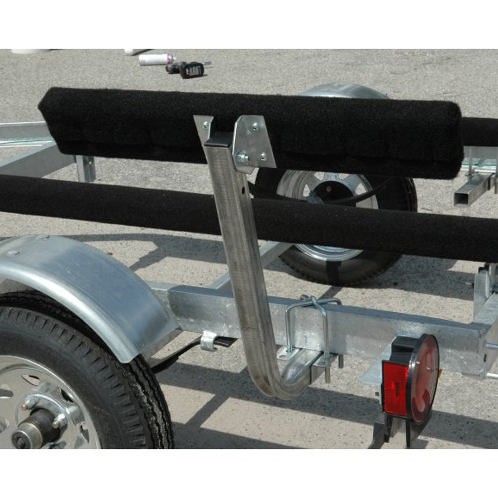 C.E. Smith 2' Short Bunk Guide-On Pair with Marine Carpet for Boat Hull Support