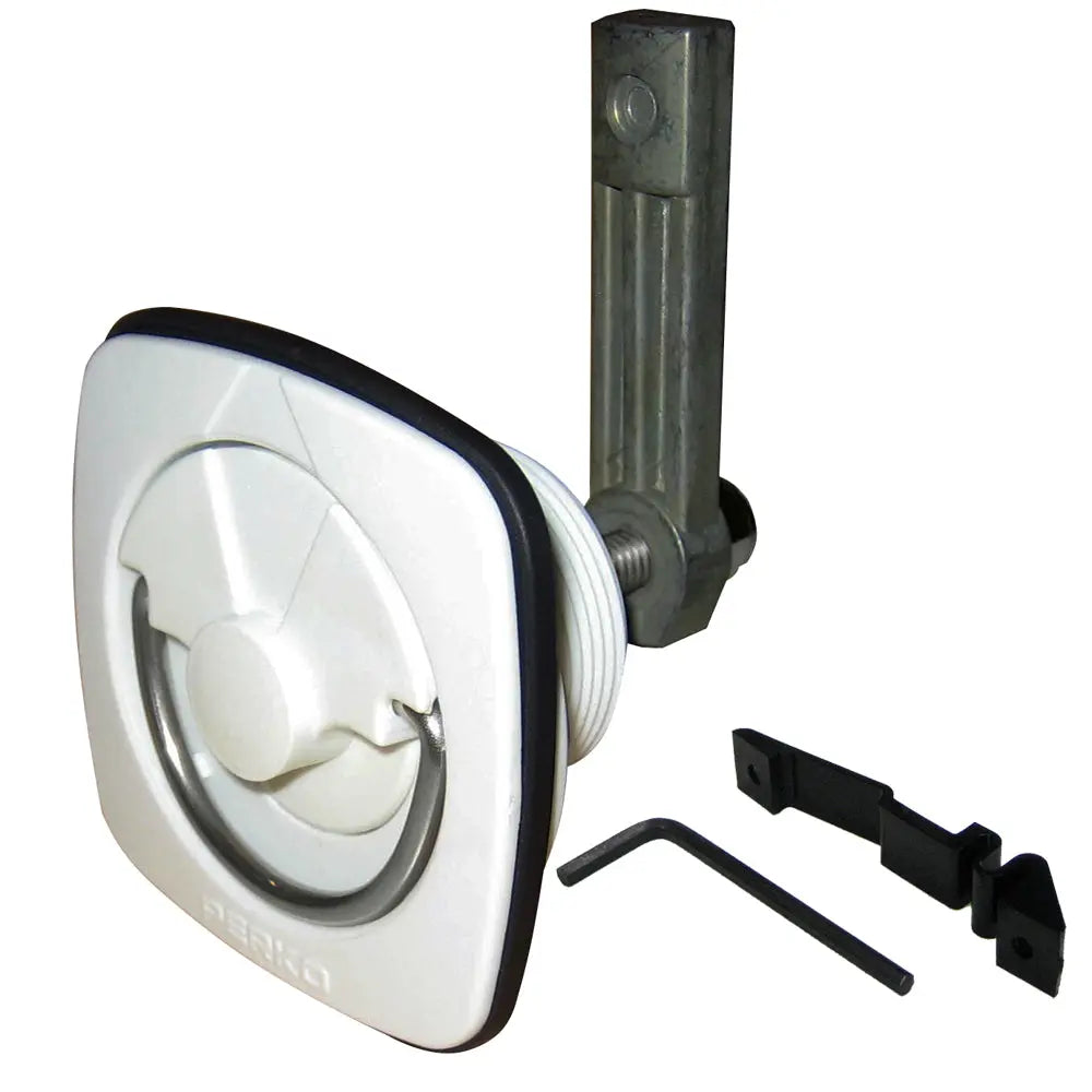 Perko Flush Latch - White, Part Number 1082DP3WHT